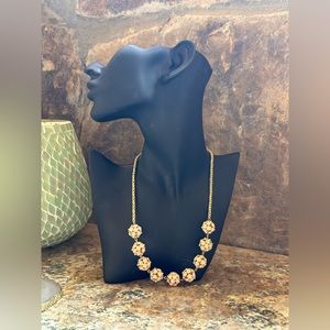 Charter Club Gold Pearl Ball Flower Necklace